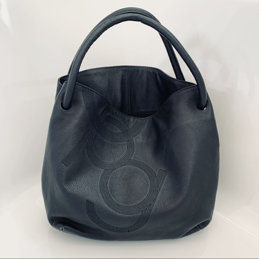 Purificación Garcia Leather Hobo Bag Black - Picture 1 of 13